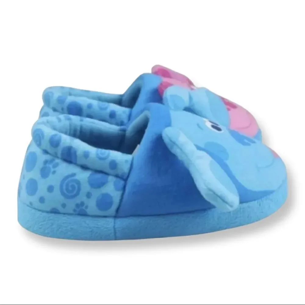 Blue Blues Clues Magenta Slip On Slippers Toddler size 9/10. NWT!